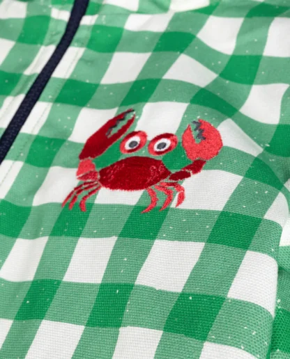 KID STORY Wiatroszczelna i wodooporna parka Green Grid - obrazek 4