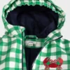 KID STORY Wiatroszczelna i wodooporna parka Green Grid - obrazek 3