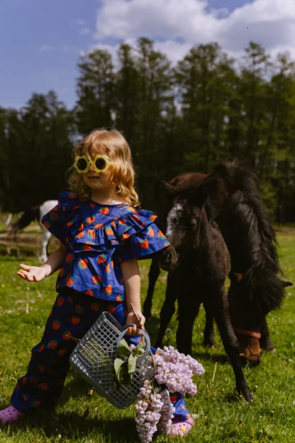 KID STORY Zestaw Bluzeczka z krótkim rękawem i spodnie Juicy Strawberry - obrazek 3