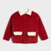 KID STORY Kurtka Teddy Warm Red Flowers - obrazek 2