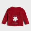 KID STORY Kurtka Teddy Warm Red Flowers