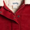 KID STORY Kurtka Teddy Warm Red Flowers - obrazek 8