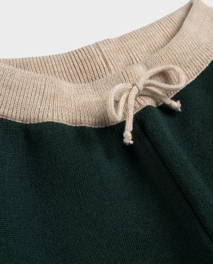 KID STORY Spodnie Merino Green Chessboard - obrazek 3