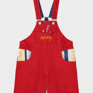 KID STORY Krótkie ogrodniczki Marine Stripes