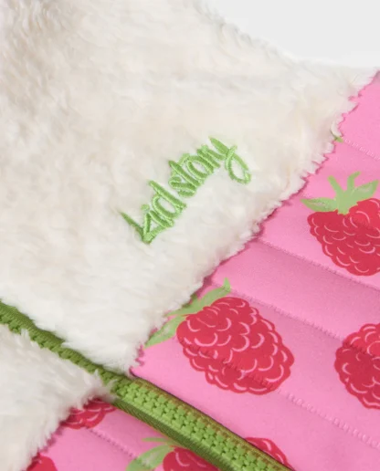 KID STORY Kamizelka Teddy z bawełny organicznej Raspberrie Blush - obrazek 7