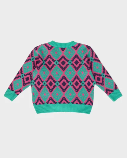 KID STORY Kardigan z wełny Merino i bawełny Multicolour - obrazek 2