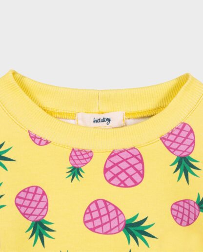 KID STORY Komplet Bluza i krótkie spodenki Sweet Pineapple - obrazek 4