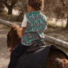 KID STORY Kamizelka Teddy z bawełny organicznej Forest Blush - obrazek 9