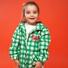 KID STORY Wiatroszczelna i wodooporna parka Green Grid - obrazek 8