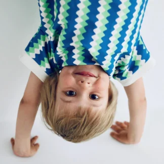 KID STORY Boys Matching T-Shirt Navy Weave