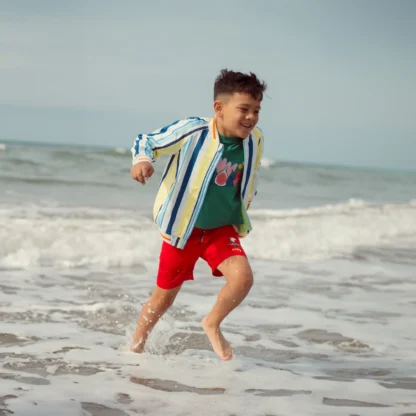 KID STORY Nieocieplana bawełniana bomberka Colorful Stripes - obrazek 9