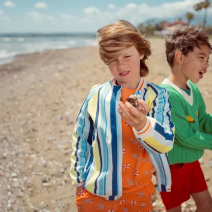 KID STORY Nieocieplana bawełniana bomberka Colorful Stripes - obrazek 10