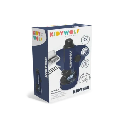 Kidywolf Przenośny mikroskop KIDYMICROSCOPE Granatowy - obrazek 2