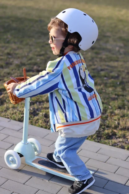 KID STORY Nieocieplana bawełniana bomberka Colorful Stripes - obrazek 11