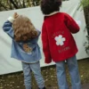 KID STORY Kurtka Teddy Warm Red Flowers - obrazek 10