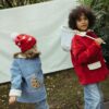 KID STORY Kurtka Teddy Warm Red Flowers - obrazek 11