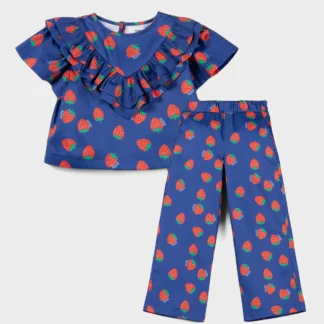 KID STORY Zestaw Bluzeczka z krótkim rękawem i spodnie Juicy Strawberry