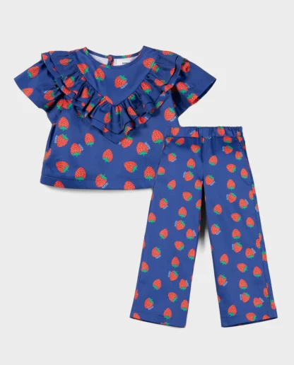 KID STORY Zestaw Bluzeczka z krótkim rękawem i spodnie Juicy Strawberry