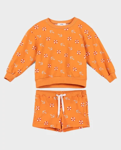 KID STORY Komplet Bluza i krótkie spodenki Summer Resort