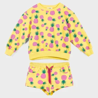 KID STORY Komplet Bluza i krótkie spodenki Sweet Pineapple