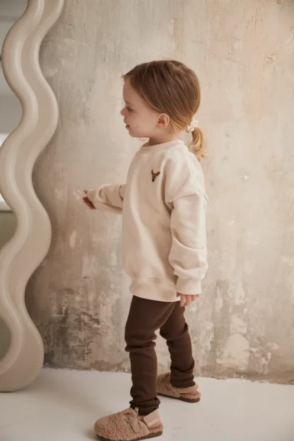 Roe & Joe Bluza minimalistyczna Beige - obrazek 4