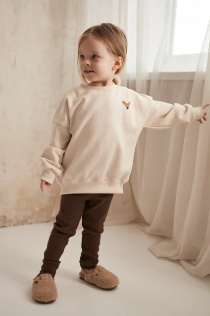 Roe & Joe Bluza minimalistyczna Beige - obrazek 6