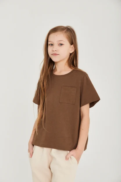 Roe & Joe Koszulka z krótkim rękawem Brown - obrazek 3