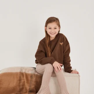 Roe & Joe Bluza minimalistyczna Brown