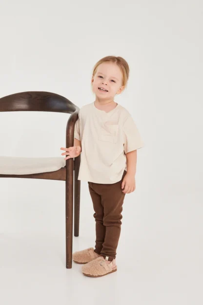 Roe & Joe Koszulka z krótkim rękawem Beige - obrazek 3