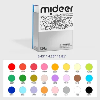 Mideer Markery akrylowe w płynie (24 kolory)