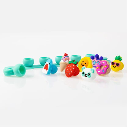 Fat Brain Toys Biżuteria Plip Charms Zestaw Turkusowy - obrazek 4