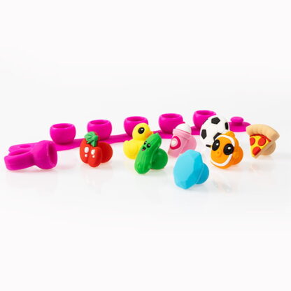 Fat Brain Toys Biżuteria Plip Charms Zestaw Różowy - obrazek 4