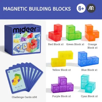 Mideer Konstrukcyjna kostka magnetyczna - obrazek 2