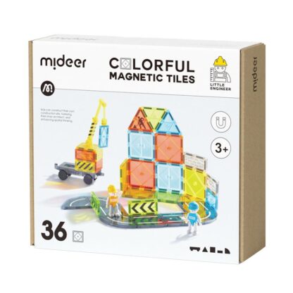 Mideer Klocki magnetyczne – Mały architekt (36 elementów) - obrazek 5