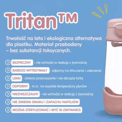 B.box Sportowa butelka tritanowa 600 ml Midnight - obrazek 10