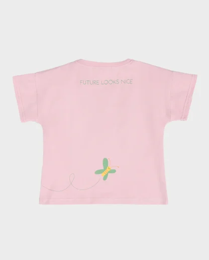 KID STORY T-Shirt z bawełny organicznej Pink Blash - obrazek 3