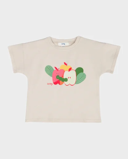 KID STORY T-Shirt z bawełny organicznej Light Sand - obrazek 2