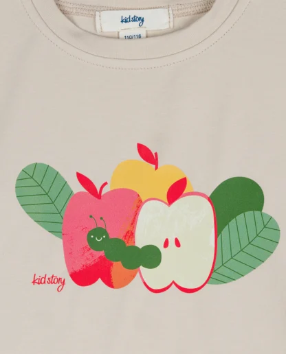 KID STORY T-Shirt z bawełny organicznej Light Sand - obrazek 4