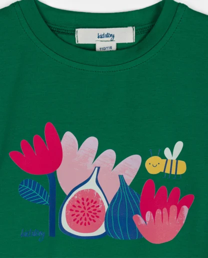 KID STORY T-Shirt z bawełny organicznej Green - obrazek 4