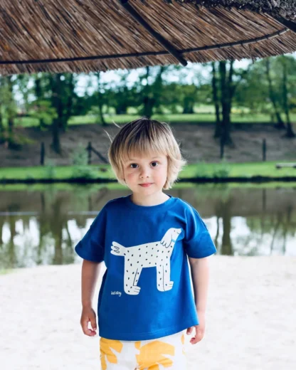 KID STORY T-Shirt z bawełny organicznej Playful Puppy