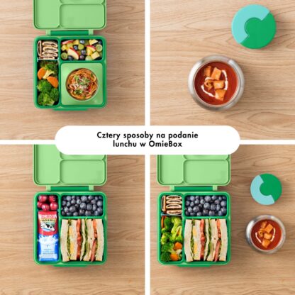 OMIE OMIEBOX Lunch box z termosem Apple Green - obrazek 7