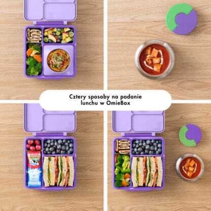 OMIE OMIEBOX Lunch box z termosem Lilac Purple - obrazek 6