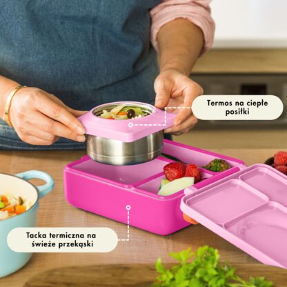 OMIE OMIEBOX Lunch box z termosem Pixie Pink - obrazek 7