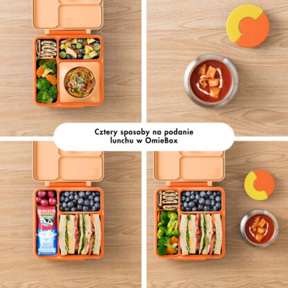 OMIE OMIEBOX lunch box z termosem Poppy Orange - obrazek 5