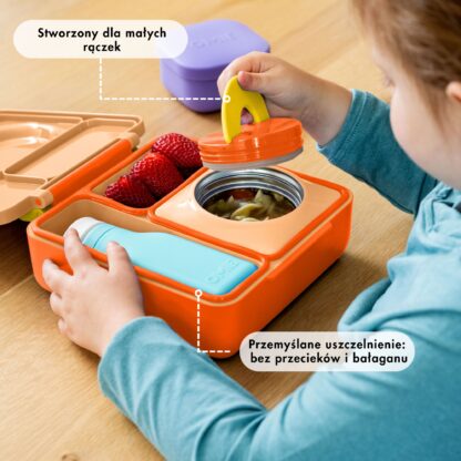 OMIE OMIEBOX lunch box z termosem Poppy Orange - obrazek 4