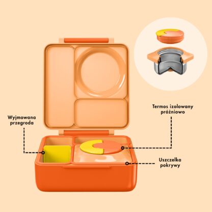 OMIE OMIEBOX lunch box z termosem Poppy Orange - obrazek 6