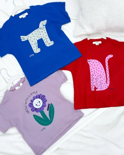 KID STORY T-Shirt z bawełny organicznej Playful Puppy - obrazek 4
