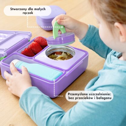 OMIE OMIEBOX Lunch box z termosem Lilac Purple - obrazek 4