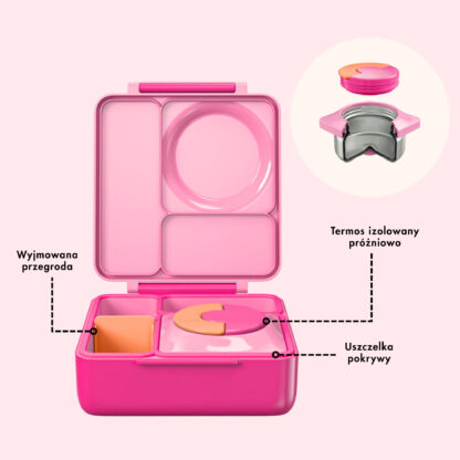 OMIE OMIEBOX Lunch box z termosem Pixie Pink - obrazek 4