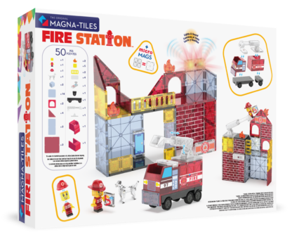 MAGNA-TILES® Klocki Magnetyczne Fire Station 50 el. - obrazek 2
